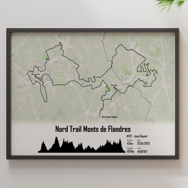 Affiche nord trail mont de flandres 2023