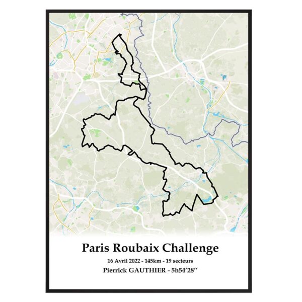 affiche Paris Roubaix Challenge 145km