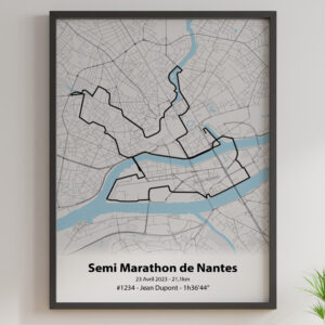 Affiche Semi Marathon de Nantes