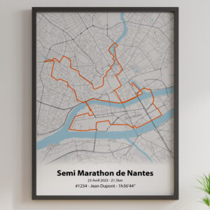 Affiche Semi Marathon de Nantes