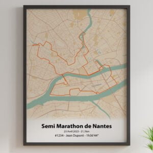 Affiche Semi Marathon de Nantes