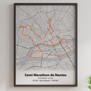 Affiche Semi Marathon de Nantes