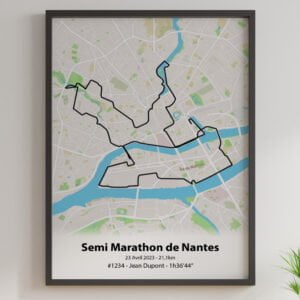 Affiche Semi Marathon de Nantes
