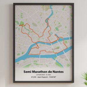 Affiche Semi Marathon de Nantes
