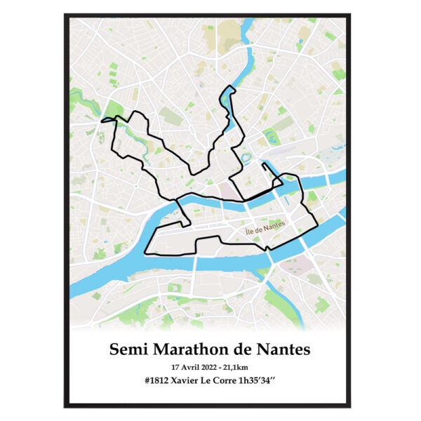 affiche semi marathon de Nantes