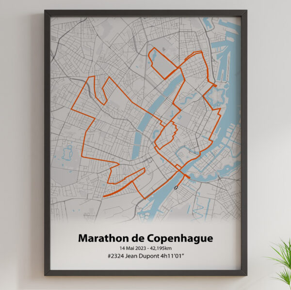 Marathon de Copenhague Fleuve Orange 2023