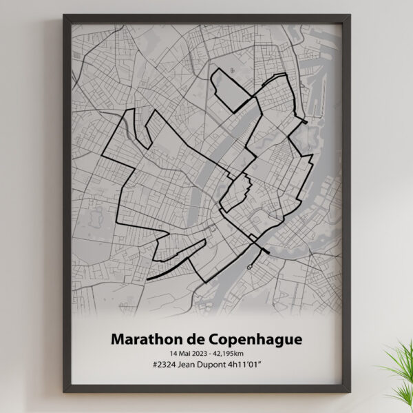 Marathon de Copenhague Noir Noir 2023