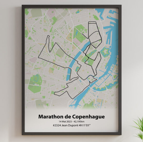 affiche marathon de copenhague 2023 outdoor