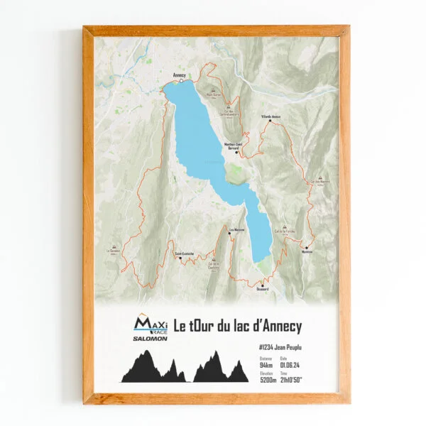 affiche officielle maxi race 2024 le tour du lac d'annecy