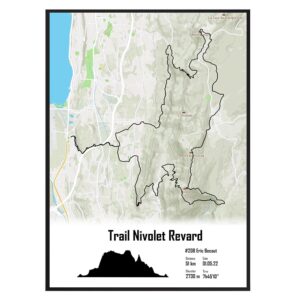 Affiche Trail Nivolet Revard 51km noir