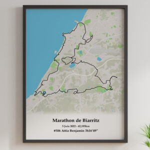 affiche marathon de Biarritz