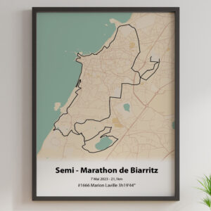 affiche semi marathon de biarritz 2023