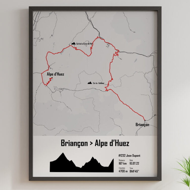 Photo Ancienne Cyclisme – Étape Briançon-Digne 1936 – Magne En Montagne – Tirage Original