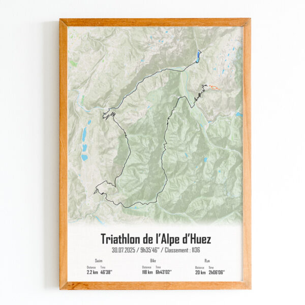 affiche triathlon de l'alpe d'huez