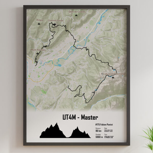 UT4M Outdoor 100km Master noir profil