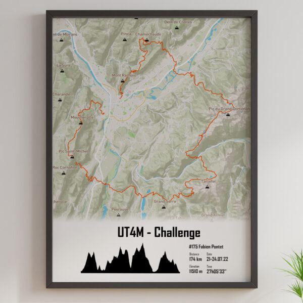 UT4M Outdoor 174km challenge orange profil