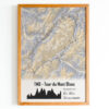 Affiche Tour du Mont Blanc Mercantour Noir