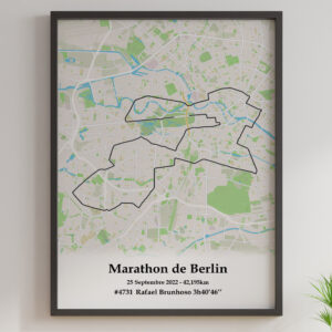affiche du marathon de berlin 2022