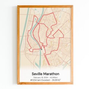 seville marathon poster