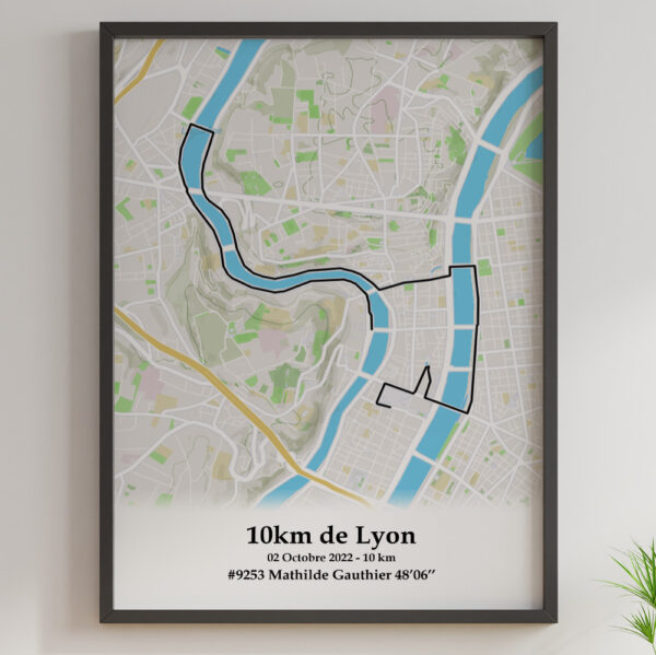affiche du 10km de Lyon 2022, une course de la run in lyon