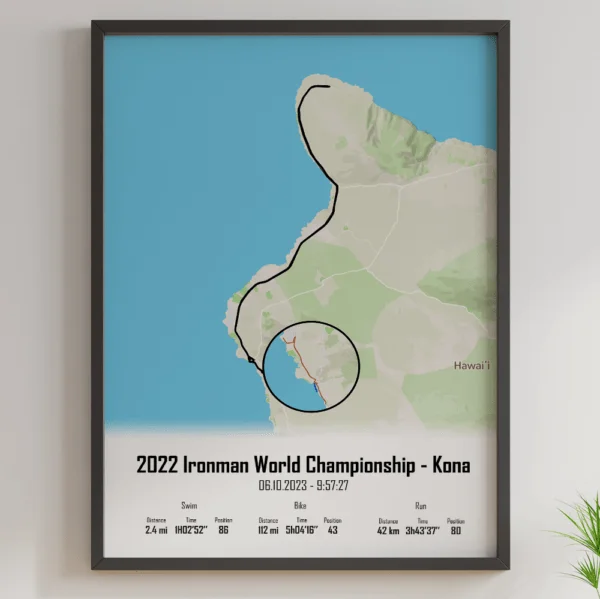 affiche ironman world championship de Kona 2022