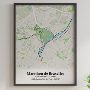 affiche du marathon de Bruxelles 2022