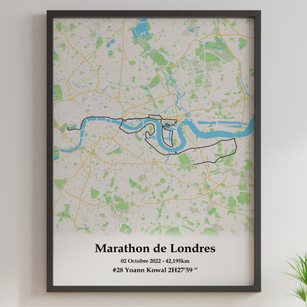affiche du marathon de Londres 2023