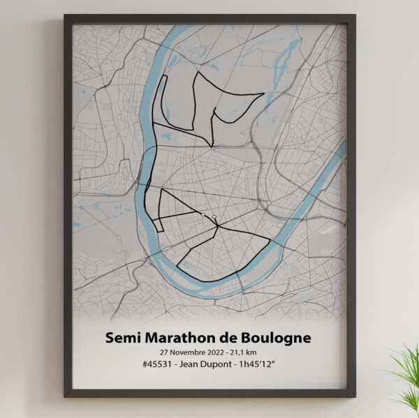 Affiche Semi Marathon Boulogne Fleuve Noir1