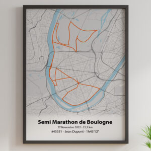 Affiche Semi Marathon de Boulogne Billancourt