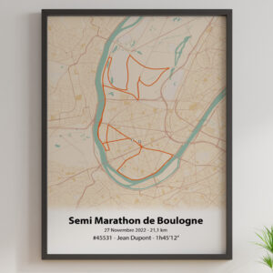 Affiche Semi Marathon de Boulogne Billancourt