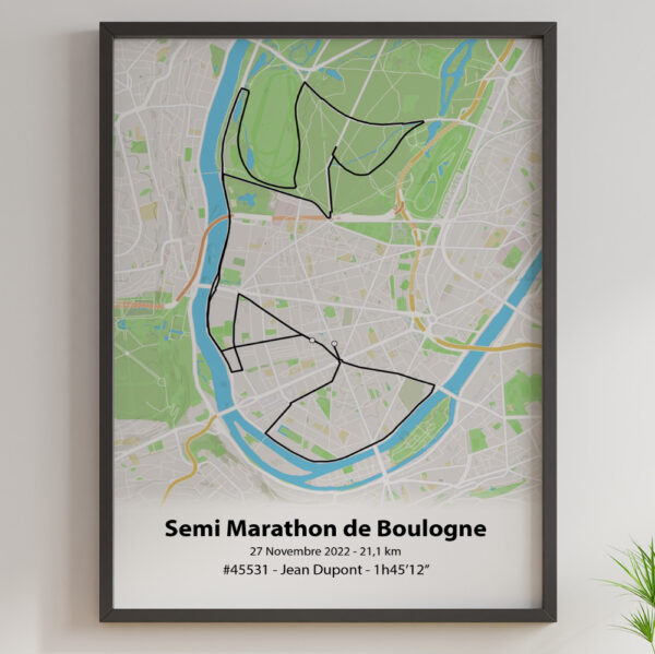 affiche du semi marathon de boulogne billancourt 2022