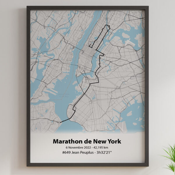 Marathon de New York Fleuve Cadre