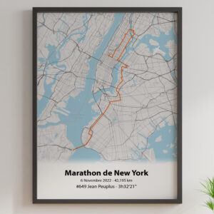 affiche du marathon de New York 2022
