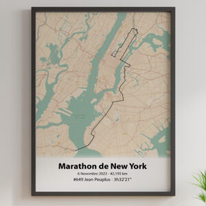 New York Marathon Poster