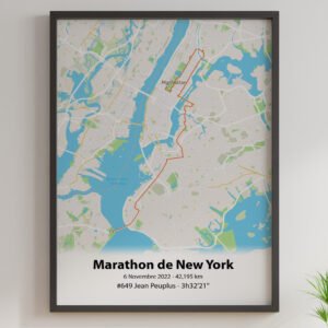 New York Marathon Poster