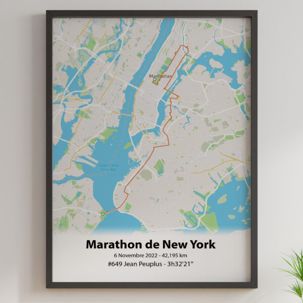 Marathon de New York Outdoor Cadre Orange