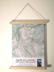 Porte affiche en bois de pin