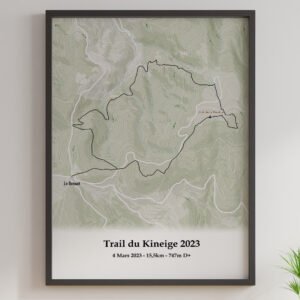 affiche trail kineige 2023
