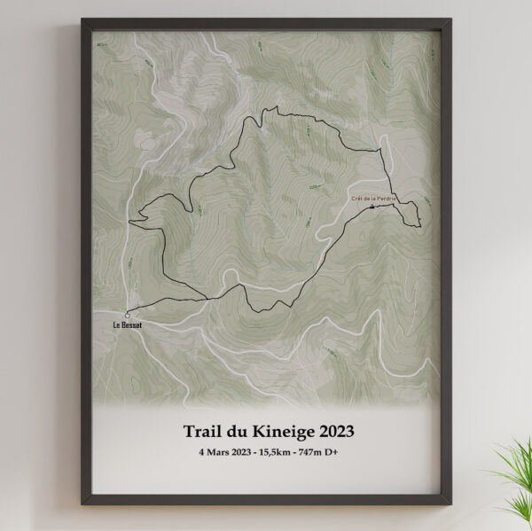 affiche trail kineige 2023