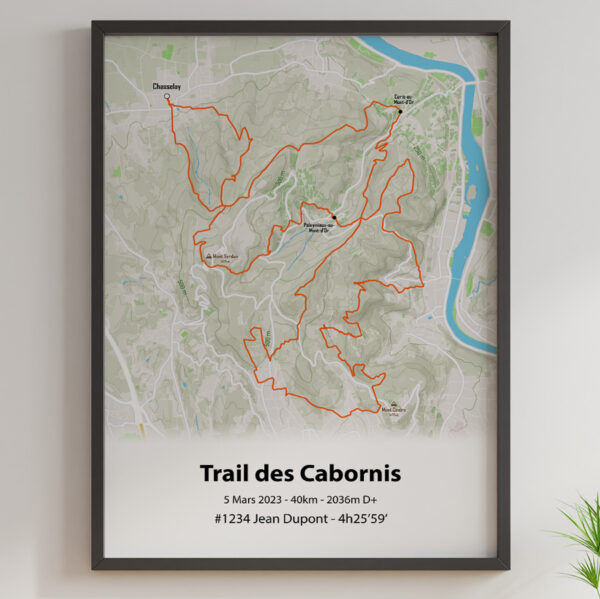 Trail des cabornis 40km outdoor orange sans profil