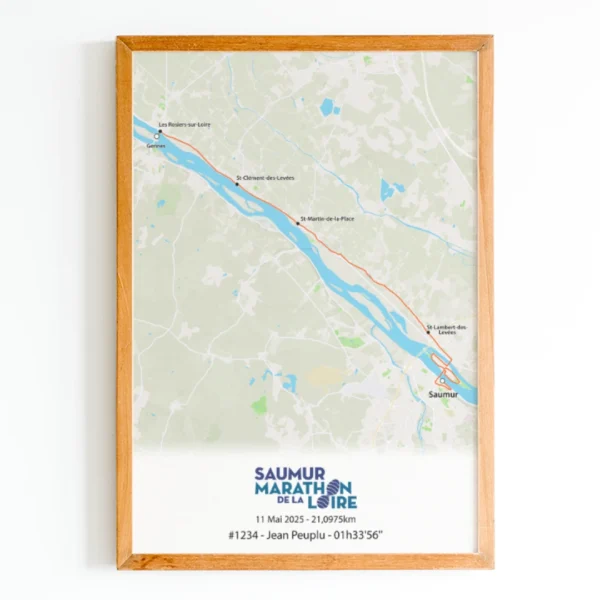 affiche semi marathon de la loire 2025