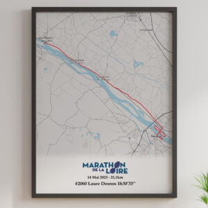 affiche semi marathon de la loire 2023
