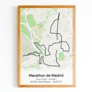 affiche du marathon de Madrid