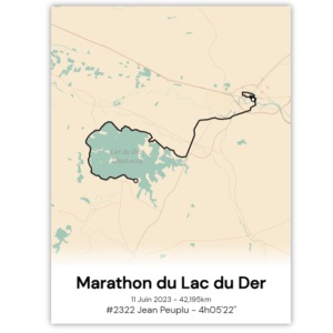 affiche du marathon du lac du der