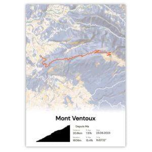 affiche mont ventoux depuis malaucène