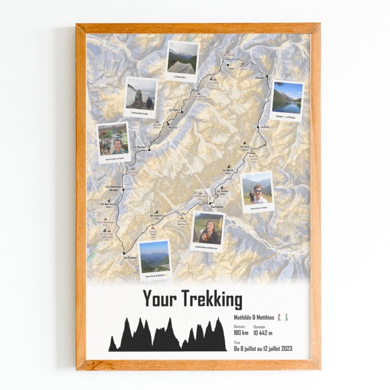 Personalized Hiking Poster