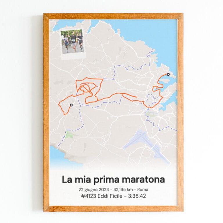 Poster personalizzato per la corsa