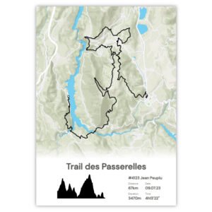 affiche du trail des passerelles Monteynard