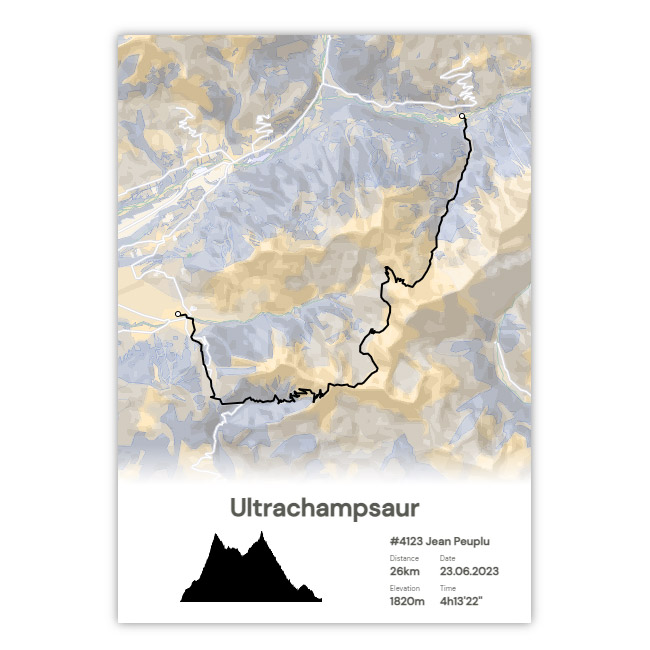 affiche ultrachampsaur 30 km 2023