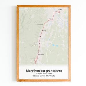 Affiche marathon des grands crus 2024